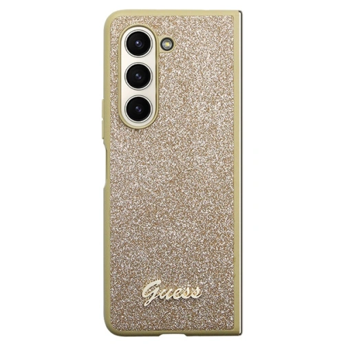 Kup Etui Guess GUHCZFD5HGGSHD Samsung Galaxy Z Fold 5 hardcase Glitter Script zlatý/gold - GUE2791 - {ean13} - Sklep Home Screen