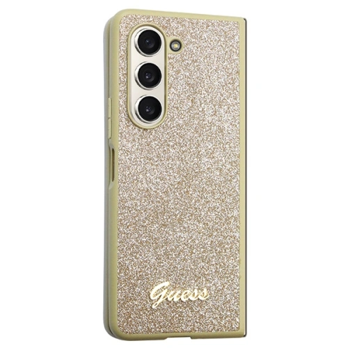 Kup Etui Guess GUHCZFD5HGGSHD Samsung Galaxy Z Fold 5 hardcase Glitter Script zlatý/gold - GUE2791 - {ean13} - Sklep Home Screen