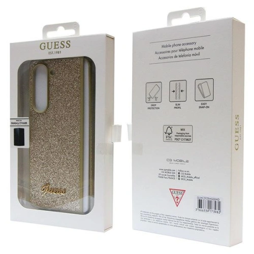 Kup Etui Guess GUHCZFD5HGGSHD Samsung Galaxy Z Fold 5 hardcase Glitter Script zlatý/gold - GUE2791 - {ean13} - Sklep Home Screen