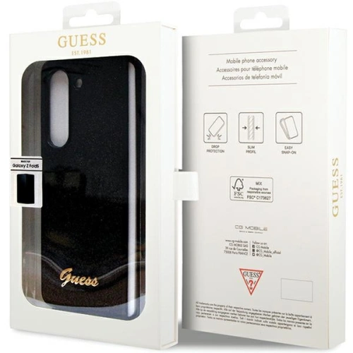 Kup Case Guess GUHCZFD5HGGSHK Samsung Galaxy Z Fold 5 Hartschale Glitter Script schwarz/black - GUE2792 - {ean13} - Sklep Home Screen