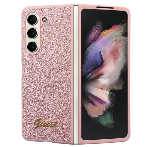 Kup Etui Guess GUHCZFD5HGGSHP Samsung Galaxy Z Fold 5 hardcase Glitter Script růžový/pink - GUE2793 - {ean13} - Sklep Home Screen