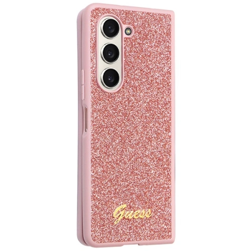 Kup Etui Guess GUHCZFD5HGGSHP Samsung Galaxy Z Fold 5 hardcase Glitter Script růžový/pink - GUE2793 - {ean13} - Sklep Home Screen
