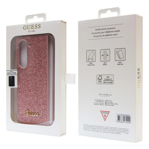 Kup Etui Guess GUHCZFD5HGGSHP Samsung Galaxy Z Fold 5 hardcase Glitter Script růžový/pink - GUE2793 - {ean13} - Sklep Home Screen