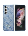 Etui Guess GUHCZFD5P4TDPB Samsung Galaxy Z Fold 5 hardcase Leather 4G Triangle Strass modrý/blue