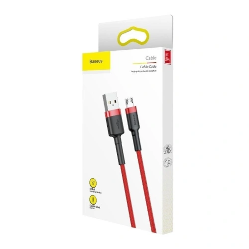 Kup Kábel Micro USB Baseus Cafule 2.4A 0,5m (piros) - BSU251RED - {ean13} - Sklep Home Screen