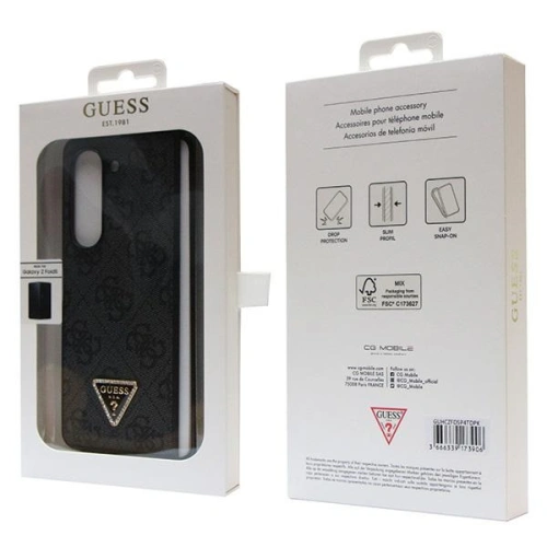 Kup Guess Samsung Husă GUHCZFD5P4TDPK Galaxy Z Fold 5 hardcase piele 4G Diamond Triangle negru/negru - GUE2795 - {ean13} - Sklep Home Screen