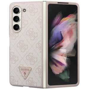 Kup Etui Guess GUHCZFD5P4TDPP Samsung Galaxy Z Fold 5 hardcase Leather 4G Triangle Strass růžový/pink - GUE2796 - {ean13} - Sklep Home Screen