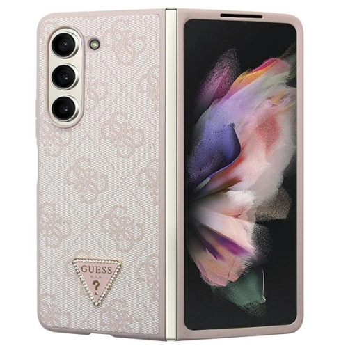 Kup Etui Guess GUHCZFD5P4TDPP Samsung Galaxy Z Fold 5 hardcase Leather 4G Triangle Strass růžový/pink - GUE2796 - {ean13} - Sklep Home Screen
