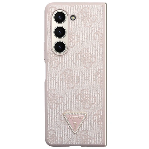 Kup Etui Guess GUHCZFD5P4TDPP Samsung Galaxy Z Fold 5 hardcase Leather 4G Triangle Strass růžový/pink - GUE2796 - {ean13} - Sklep Home Screen