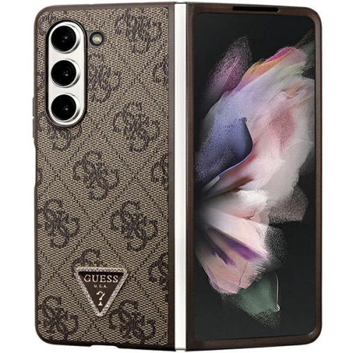 Kup Etui Guess GUHCZFD5P4TDPW Samsung Galaxy Z Fold 5 hardcase Leather 4G Triangle Strass hnědý/brown - GUE2797 - {ean13} - Sklep Home Screen