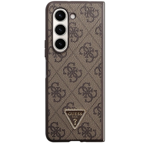 Kup Etui Guess GUHCZFD5P4TDPW Samsung Galaxy Z Fold 5 hardcase Leather 4G Triangle Strass hnědý/brown - GUE2797 - {ean13} - Sklep Home Screen