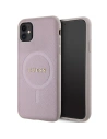 Guess Apple Geantă GUHMN61PSAHMCP iPhone 11/XR hardcase Saffiano MagSafe roz/roz
