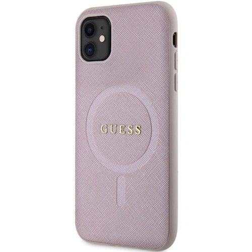 Kup Etui Guess GUHMN61PSAHMCP Apple iPhone 11/XR hardcase Saffiano MagSafe růžový/pink - GUE2798 - {ean13} - Sklep Home Screen
