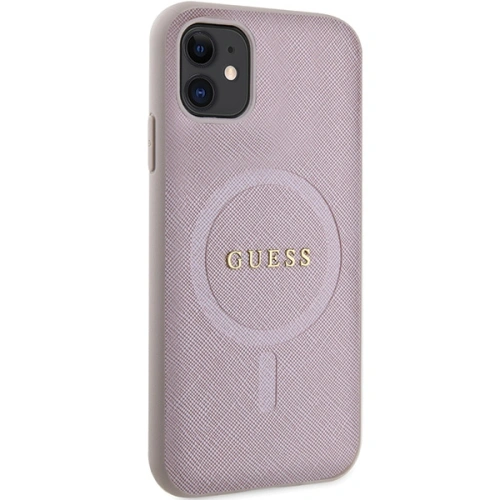 Buy Guess GUHMN61PSAHMCP Apple iPhone 11/XR hardcase Saffiano MagSafe pink - GUE2798 - {ean13} - Home Screen Store Europe