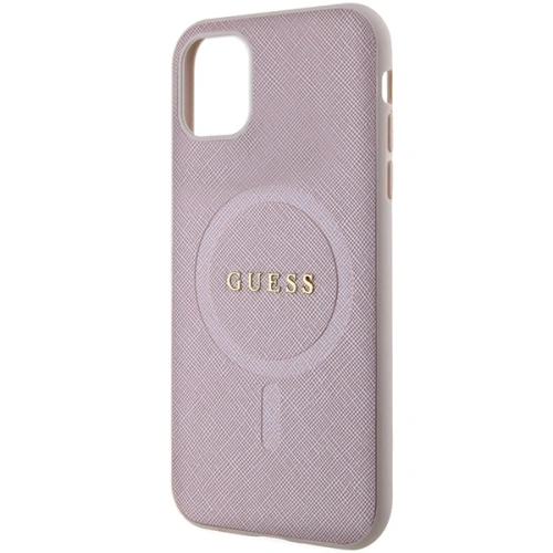Buy Guess GUHMN61PSAHMCP Apple iPhone 11/XR hardcase Saffiano MagSafe pink - GUE2798 - {ean13} - Home Screen Store Europe