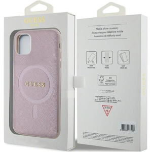 Kup Case Guess GUHMN61PSAHMCP Apple iPhone 11/XR Hartschale Saffiano MagSafe rosa/pink - GUE2798 - {ean13} - Sklep Home Screen