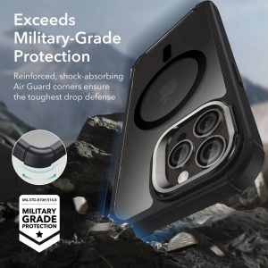 Kup Case ESR Armor Tough Kickstand Halolock Magsafe Apple iPhone 15 Pro Max klar/schwarz - ESR673 - {ean13} - Sklep Home Screen