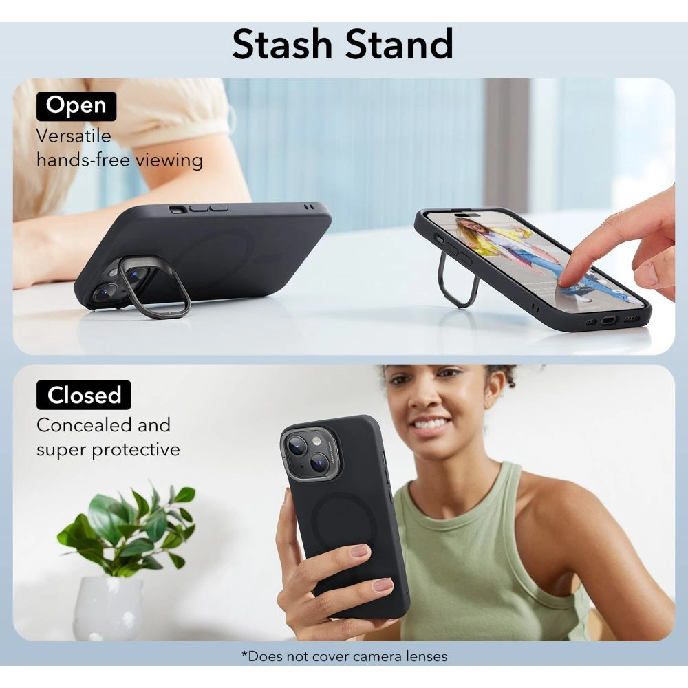 Etui ESR Cloud Kickstand Halolock Magsafe Apple iPhone 15 Plus / 14 Plus black