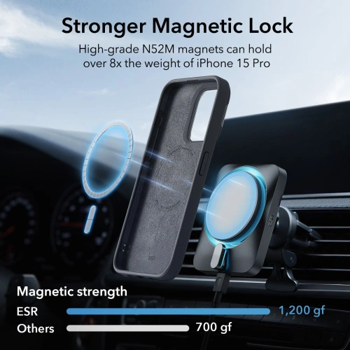 Kup Etui ESR Cloud Kickstand Halolock Magsafe Apple iPhone 15 Pro fekete - ESR676 - {ean13} - Sklep Home Screen