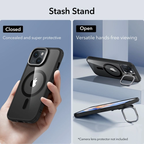 Kup Etui ESR Classic Kickstand Halolock Magsafe Apple iPhone 15 clear/black - ESR679 - {ean13} - Sklep Home Screen