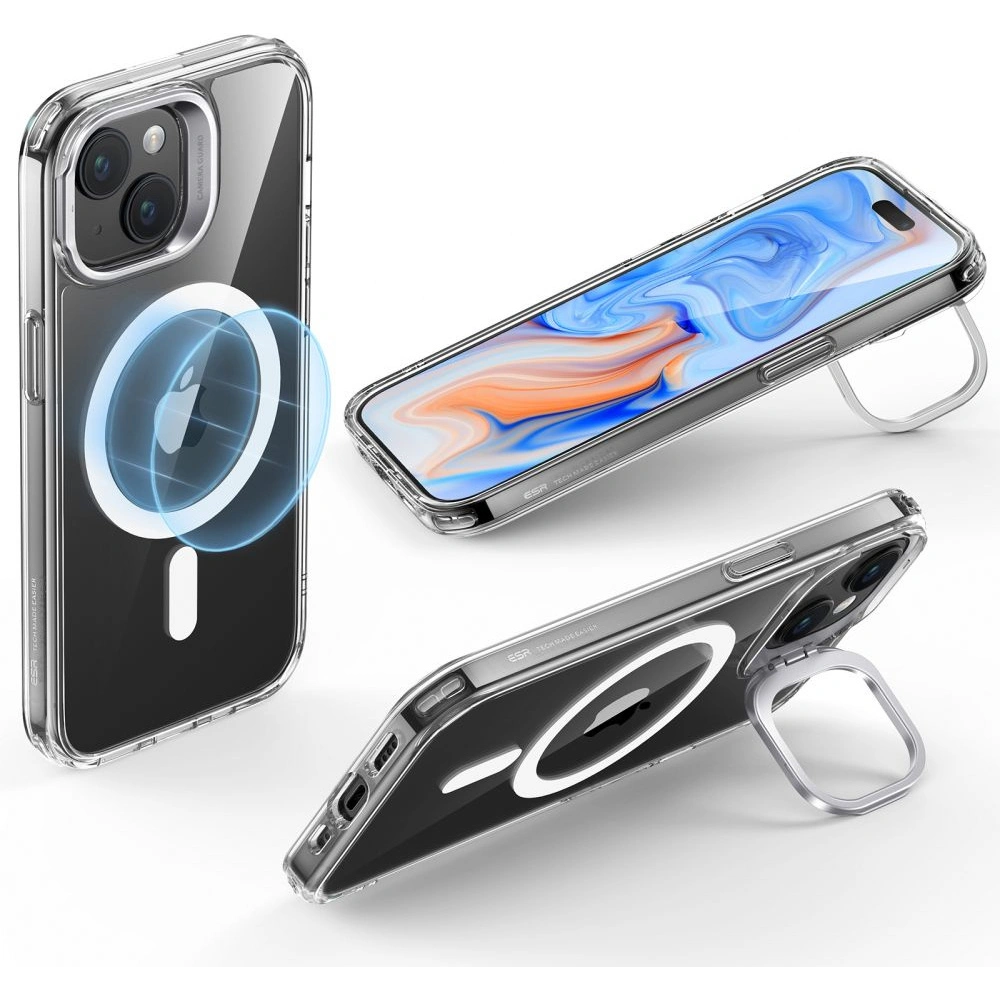 Etui ESR Classic Kickstand Halolock Magsafe Apple iPhone 15 Plus / 14 Plus clear