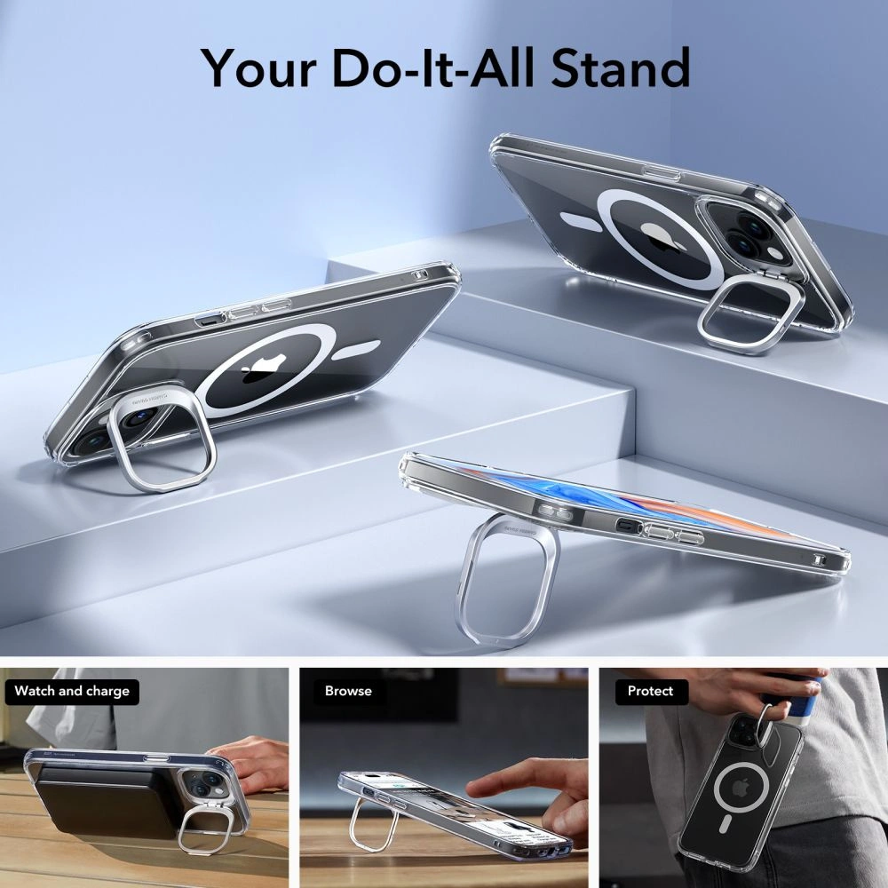 Etui ESR Classic Kickstand Halolock Magsafe Apple iPhone 15 Plus / 14 Plus clear