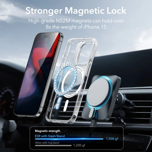 Kup Etui ESR Classic Kickstand Halolock Magsafe Apple iPhone 15 Pro clear - ESR682 - {ean13} - Sklep Home Screen