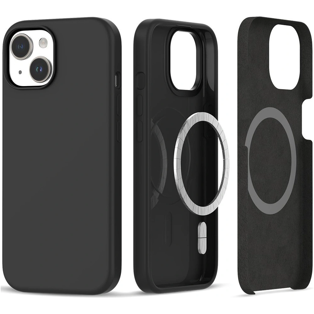 Etui Tech-Protect Silicone Magsafe Apple iPhone 15 Matte Black