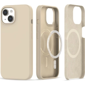 Etui Tech-Protect Silicone Magsafe Apple iPhone 15 Sand Beige