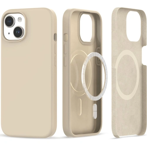 Kup Etui Tech-Protect Silicone Magsafe Apple iPhone 15 Sand Beige - THP2245 - {ean13} - Sklep Home Screen