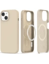 Etui Tech-Protect Silicone Magsafe Apple iPhone 15 Sand Beige