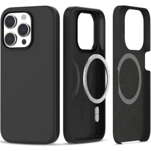 Etui Tech-Protect Silicone Magsafe Apple iPhone 15 Pro Matte Black