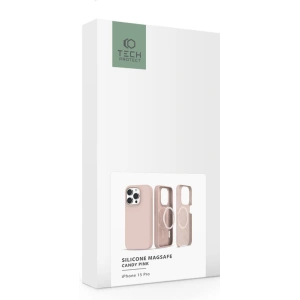 Etui Tech-Protect Silicone Magsafe Apple iPhone 15 Pro Candy Pink