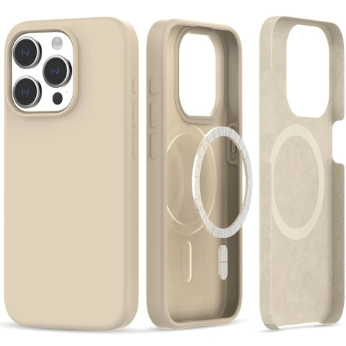 Buy Tech-Protect Silicone Magsafe Apple iPhone 15 Pro Sand Beige - THP2248 - {ean13} - Home Screen Store Europe