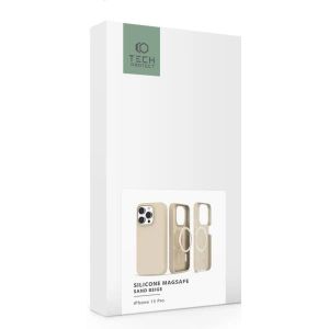 Etui Tech-Protect Silicone Magsafe Apple iPhone 15 Pro Sand Beige