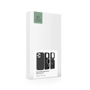 Kup Case Tech-Protect Silikon Magsafe Apple iPhone 15 Pro Max Matt Schwarz - THP2251 - {ean13} - Sklep Home Screen