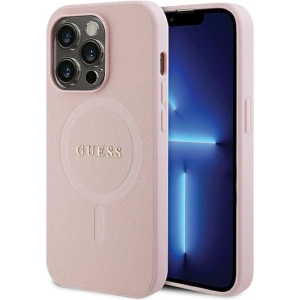 Kup Etui Guess GUHMP13LPSAHMCP Apple iPhone 13/13 Pro hardcase Saffiano MagSafe różowy/pink - GUE2799 - {ean13} - Sklep Home Screen