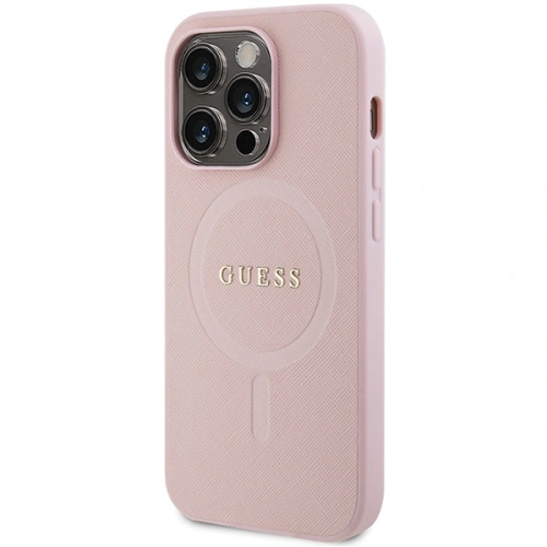 Kup Case Guess GUHMP13XPSAHMCP Apple iPhone 13 Pro Max Hardcase Saffiano MagSafe rosa/pink - GUE2800 - {ean13} - Sklep Home Screen