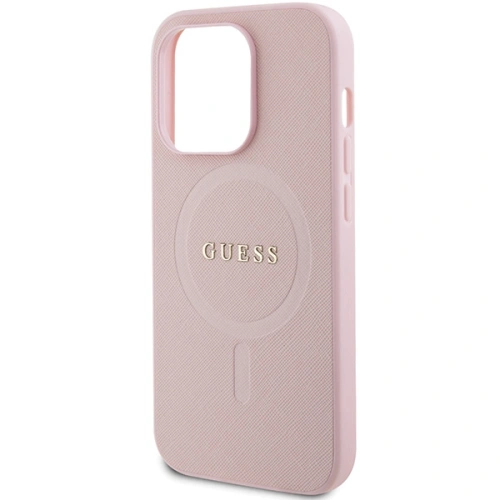 Kup Etui Guess GUHMP14LPSAHMCP Apple iPhone 14 Pro hardcase Saffiano MagSafe różowy/pink - GUE2801 - {ean13} - Sklep Home Screen