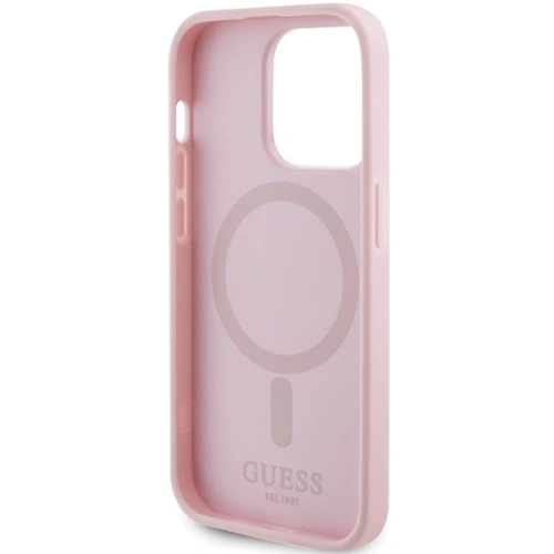 Kup Etui Guess GUHMP14LPSAHMCP Apple iPhone 14 Pro hardcase Saffiano MagSafe różowy/pink - GUE2801 - {ean13} - Sklep Home Screen