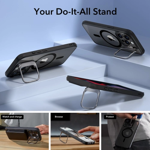 Kup Case ESR Classic Kickstand Halolock Magsafe Apple iPhone 15 Pro klar/schwarz - ESR683 - {ean13} - Sklep Home Screen