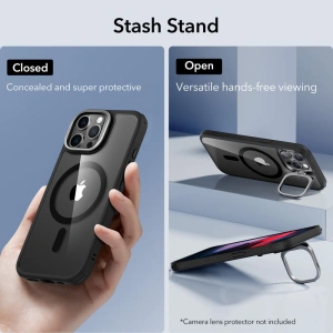 Kup Case ESR Classic Kickstand Halolock Magsafe Apple iPhone 15 Pro Max klar/schwarz - ESR685 - {ean13} - Sklep Home Screen