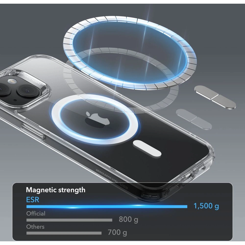 Etui ESR Classic Hybrid HaloLock Magsafe Apple iPhone 15 Clear