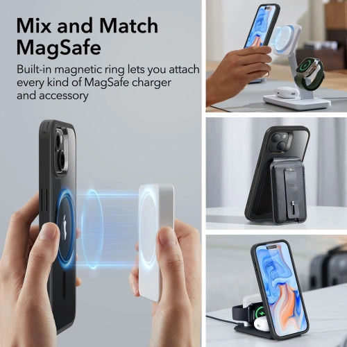 Kup Etui ESR Classic Hybrid HaloLock Magsafe Apple iPhone 15 Clear/black - ESR687 - {ean13} - Sklep Home Screen