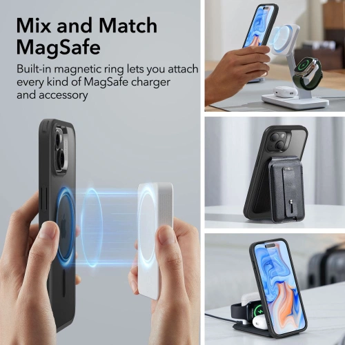 Kup Etui ESR Classic Hybrid HaloLock Magsafe Apple iPhone 15 Frosted Black - ESR688 - {ean13} - Sklep Home Screen