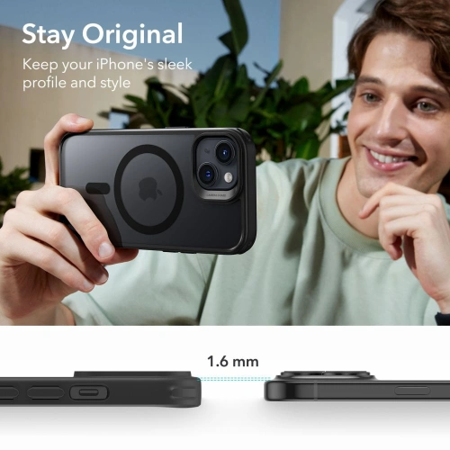 Kup ESR Apple Carcasă Classic Hybrid HaloLock Magsafe iPhone 15 Frosted Black - ESR688 - {ean13} - Sklep Home Screen