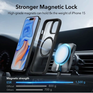 Kup Etui ESR Classic Hybrid HaloLock Magsafe Apple iPhone 15 Plus / 14 Plus Frosted Black - ESR691 - {ean13} - Sklep Home Screen