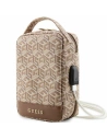 Guess Geantă GUHBHGCFSEW GCube Stripe maro/maro