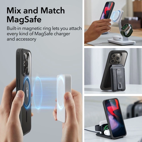 Kup Etui ESR Classic Hybrid HaloLock Magsafe Apple iPhone 15 Pro Max átlátszó/fekete - ESR695 - {ean13} - Sklep Home Screen
