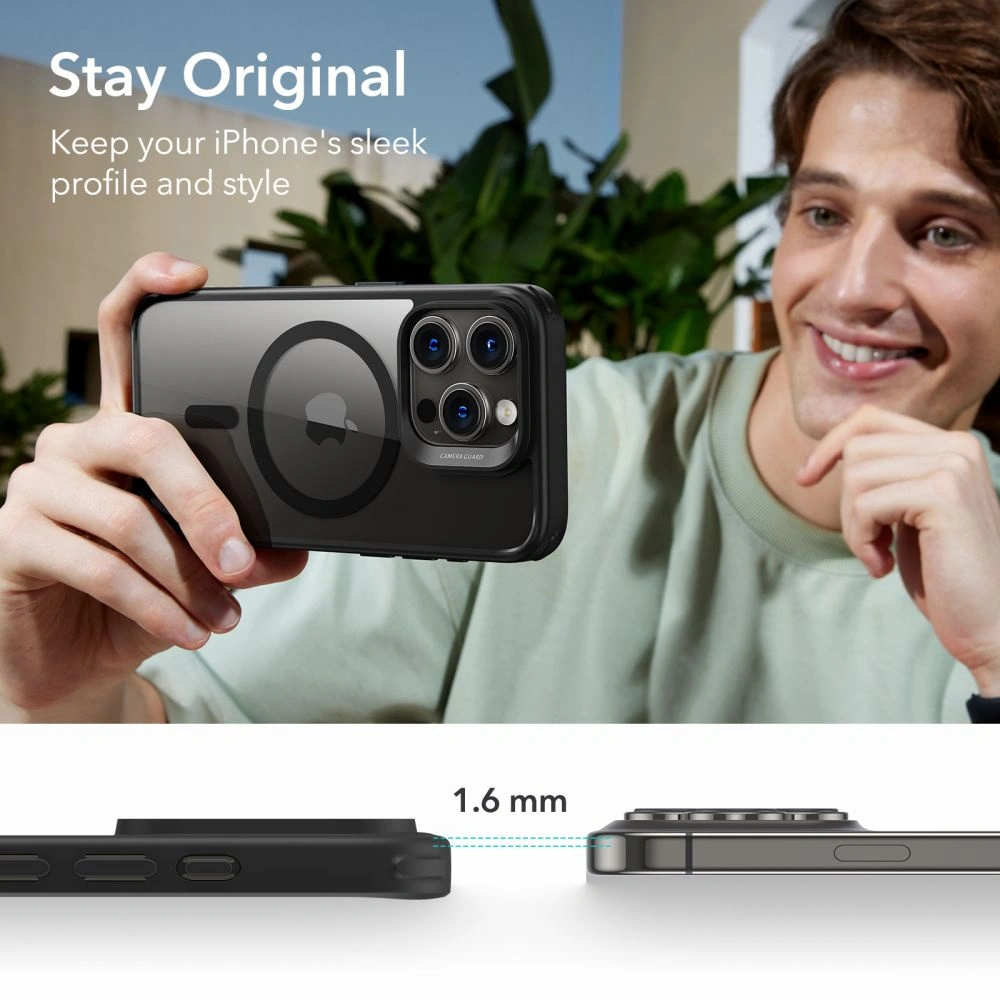 Etui ESR Classic Hybrid HaloLock Magsafe Apple iPhone 15 Pro Max clear/black